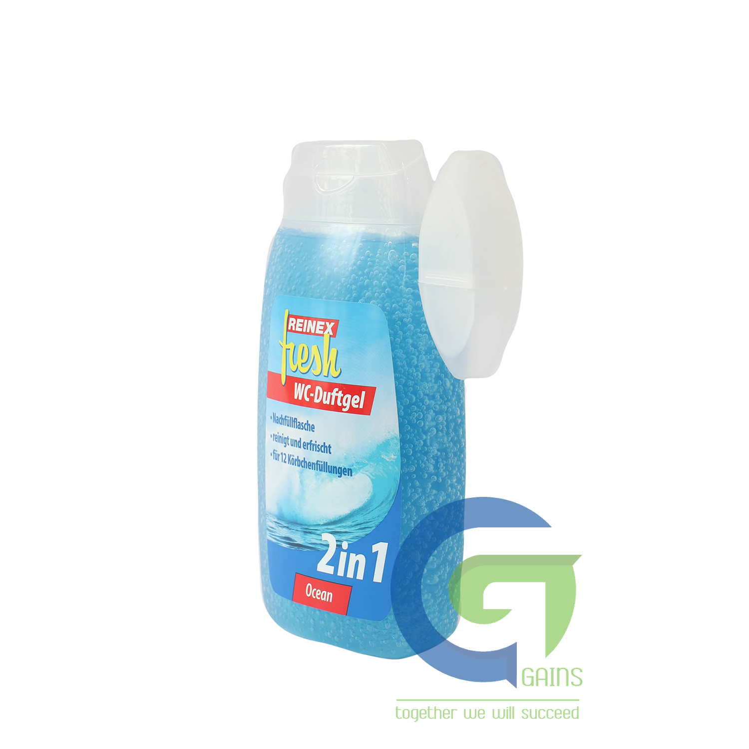 Gel tẩy bồn cầu REINEX 2 in 1 - 400ml  Ocean