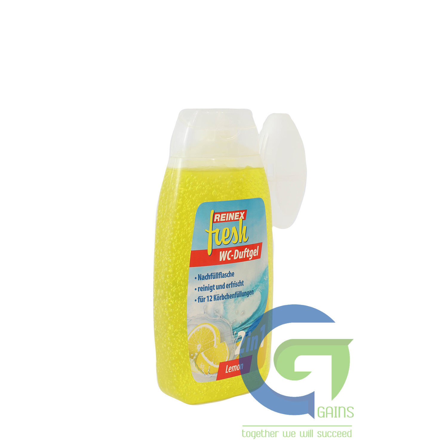 Gel tẩy bồn cầu REINEX 2 in 1 - 400ml  Lemon