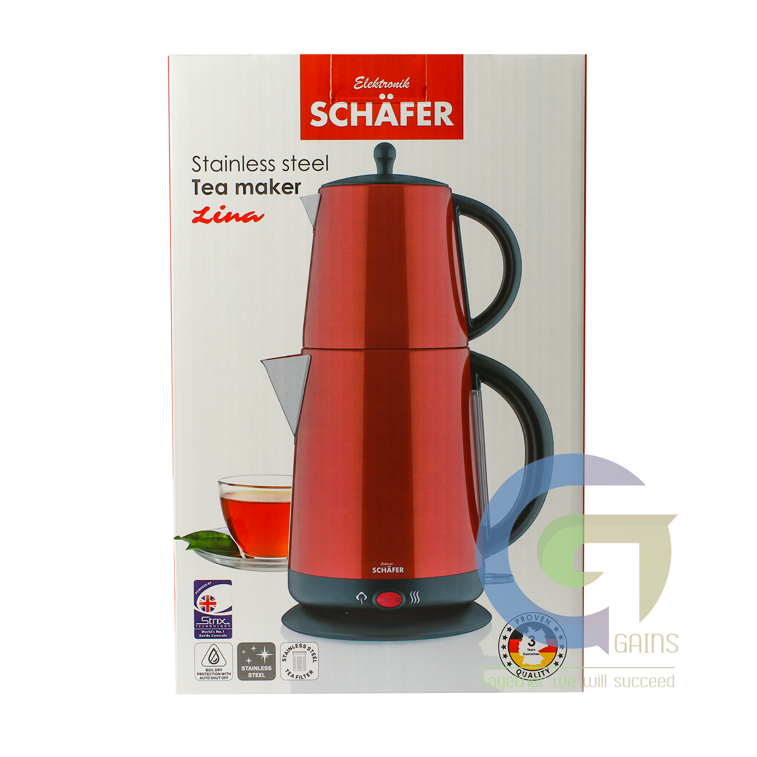 Máy pha trà EDS 1,7L STRIX 2200W đỏ SFK17206B 