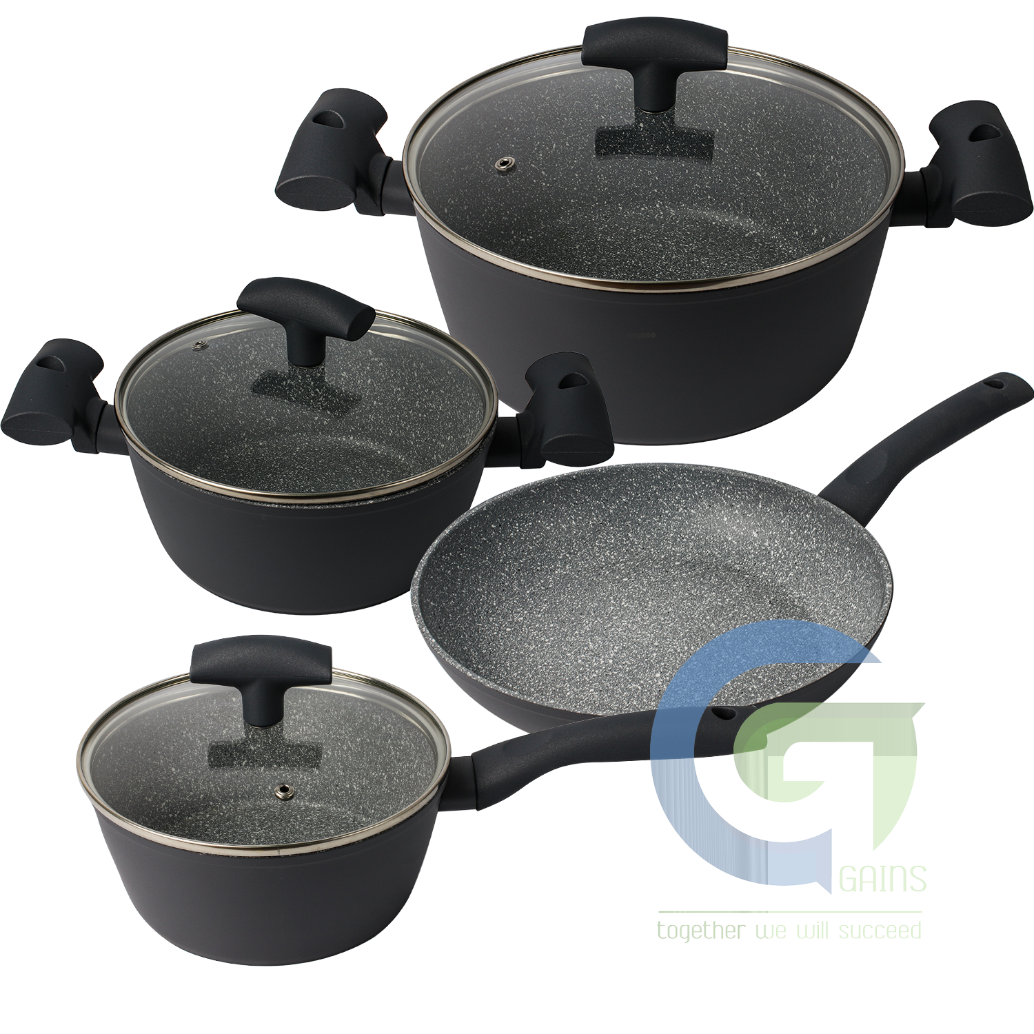 Bộ nồi Nora xám (7 Chi tiết)