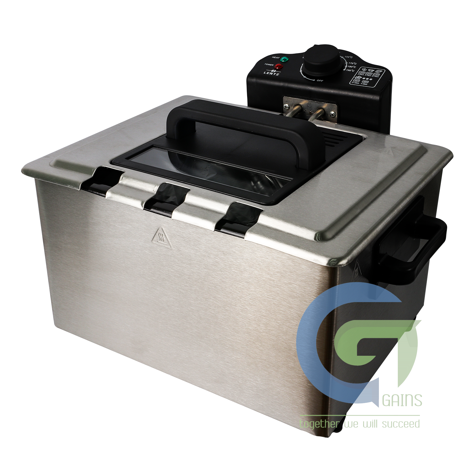 Nồi chiên bằng thép không gỉ Nồi chiên đôi 5L	