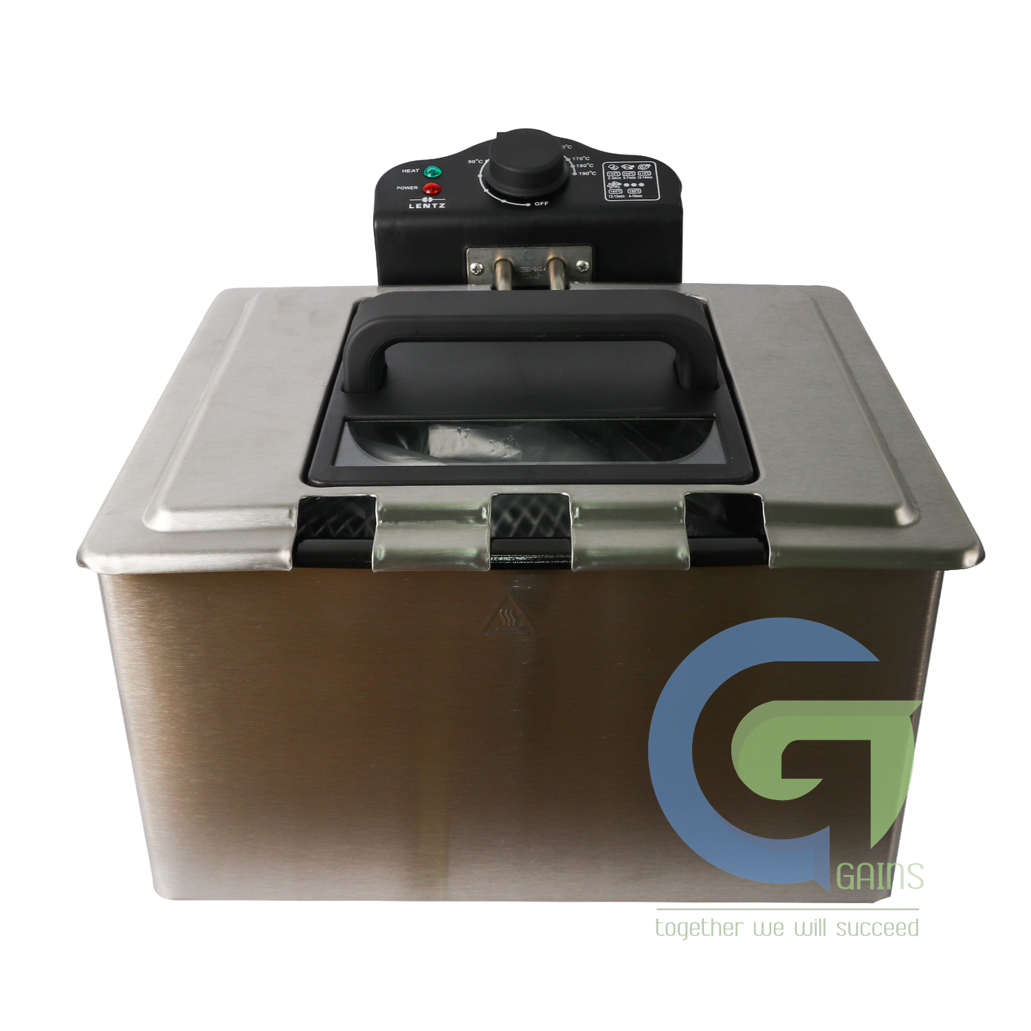 Nồi chiên bằng thép không gỉ Nồi chiên đôi 5L	