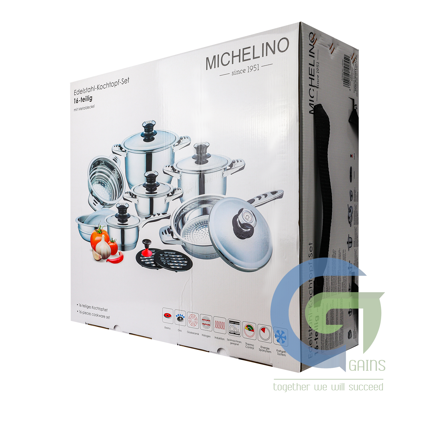 Nồi chiên nắp kim loại (Bộ 16 Chi tiết)