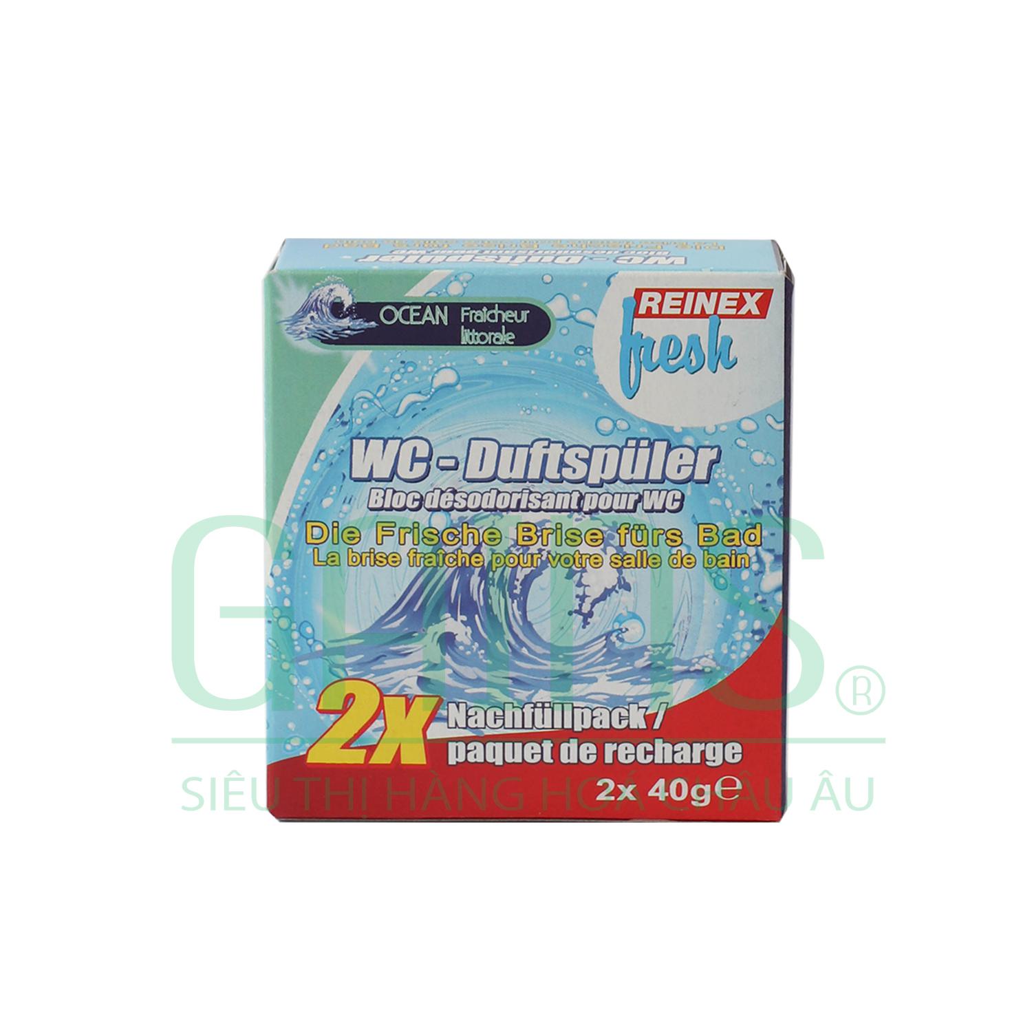 Viên xả vệ sinh Toilet REINEX FRESH Ocean 2 x 40 g