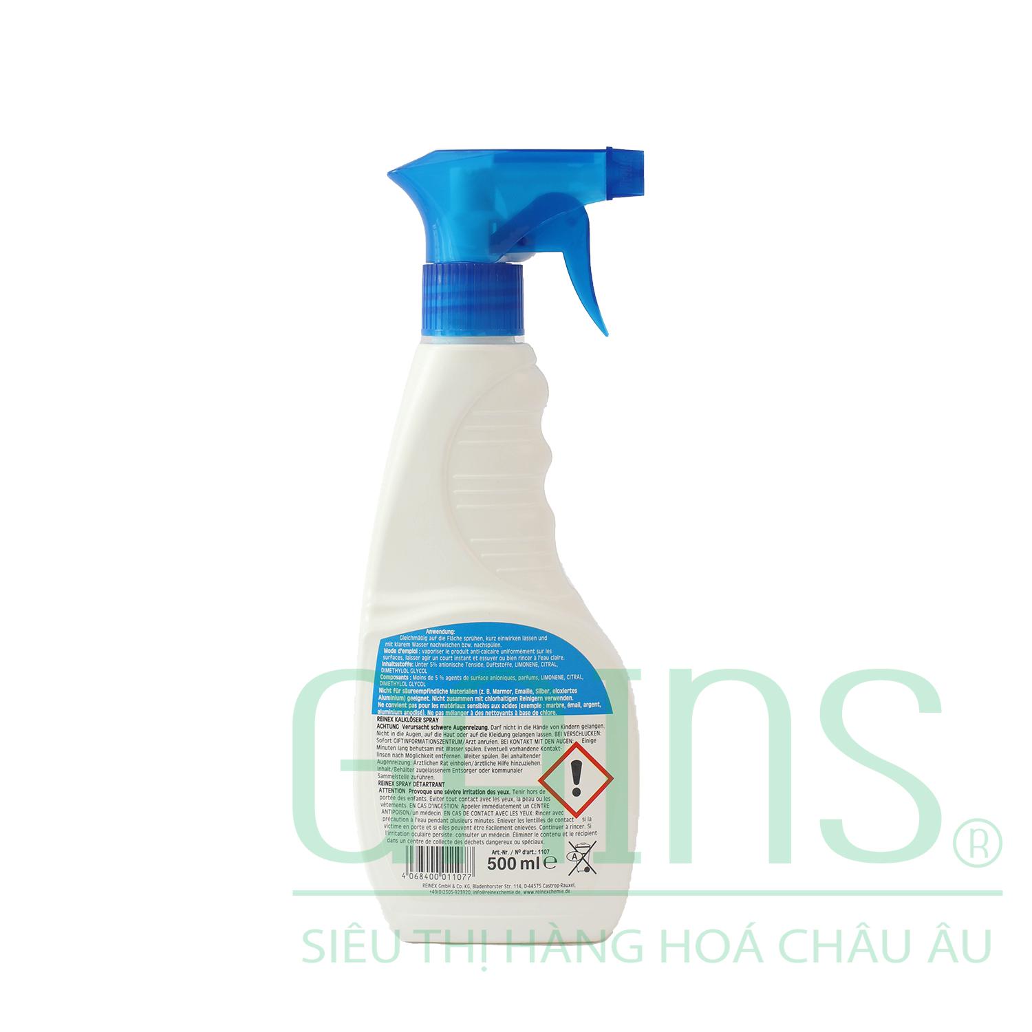 Chai xịt tẩy rửa nhà bếp, vệ sinh REINEX 500 ml