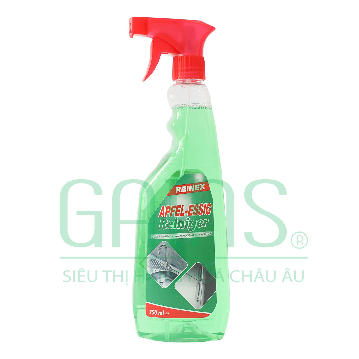 Chai xịt tẩy rửa hương vị giấm táo REINEX  750 ml