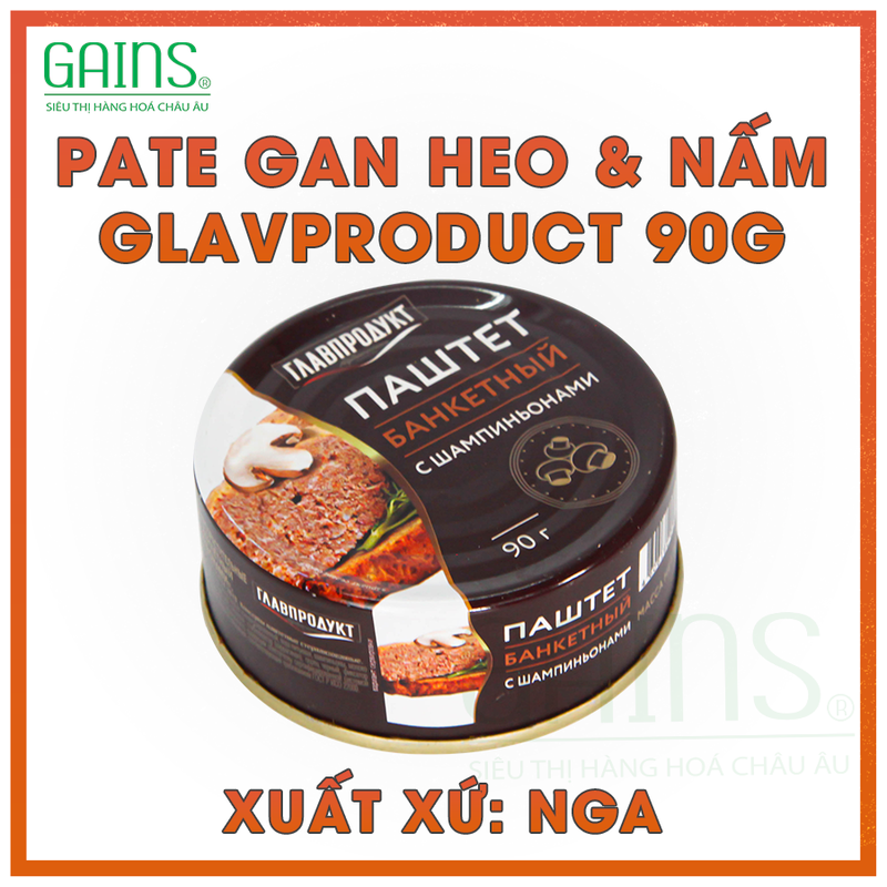 Pate Gan Heo & Nấm 90 gram Glavproduct