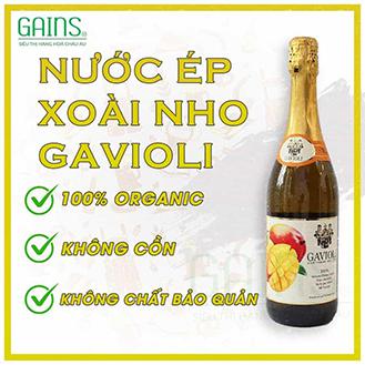 NƯỚC ÉP TRÁI CÂY XOÀI NHO KHÔNG CỒN GAVIOLI 750ML