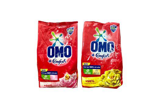 Bột giặt Omo cửa trước.