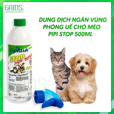 Dung dịch ngăn vùng phóng uế chó mèo Pipi Stop 500ml