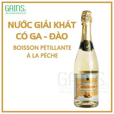 NƯỚC GIẢI KHÁT CÓ GA - ĐÀO BOISSON PÉTILLANTE À LA PÊCHE