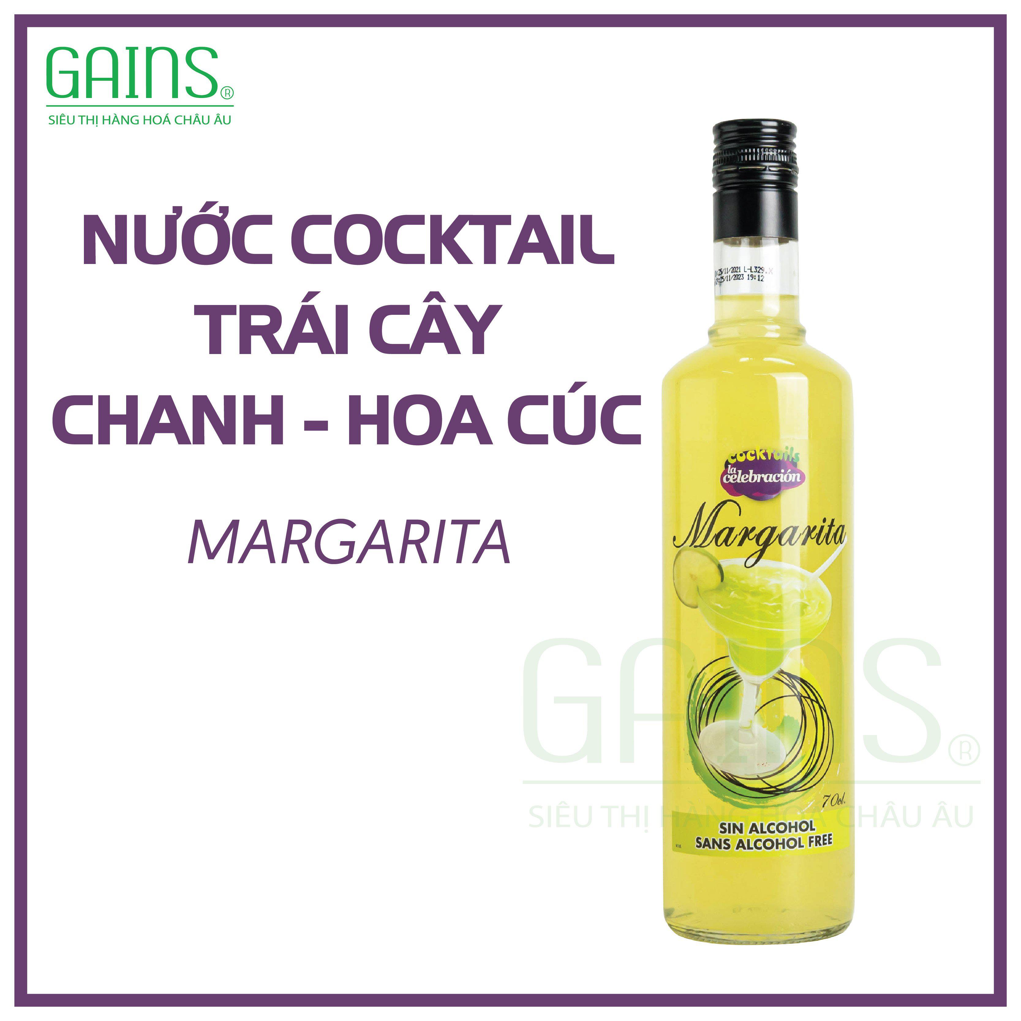 NƯỚC COCKTAIL TRÁI CÂY VỊ CHANH & HOA CÚC - MARGARITA