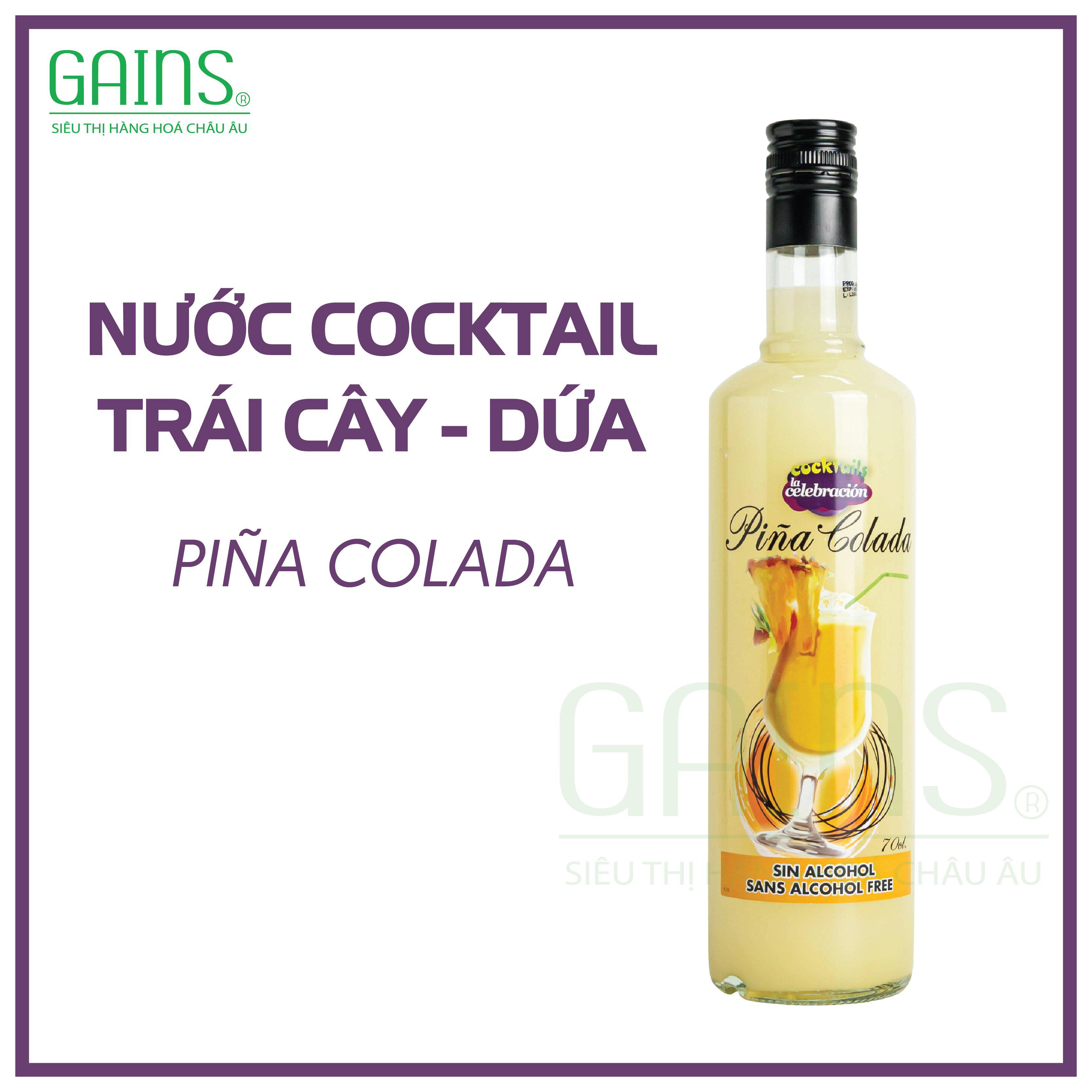 NƯỚC COCKTAIL TRÁI CÂY VỊ DỨA - PINA COLADA 