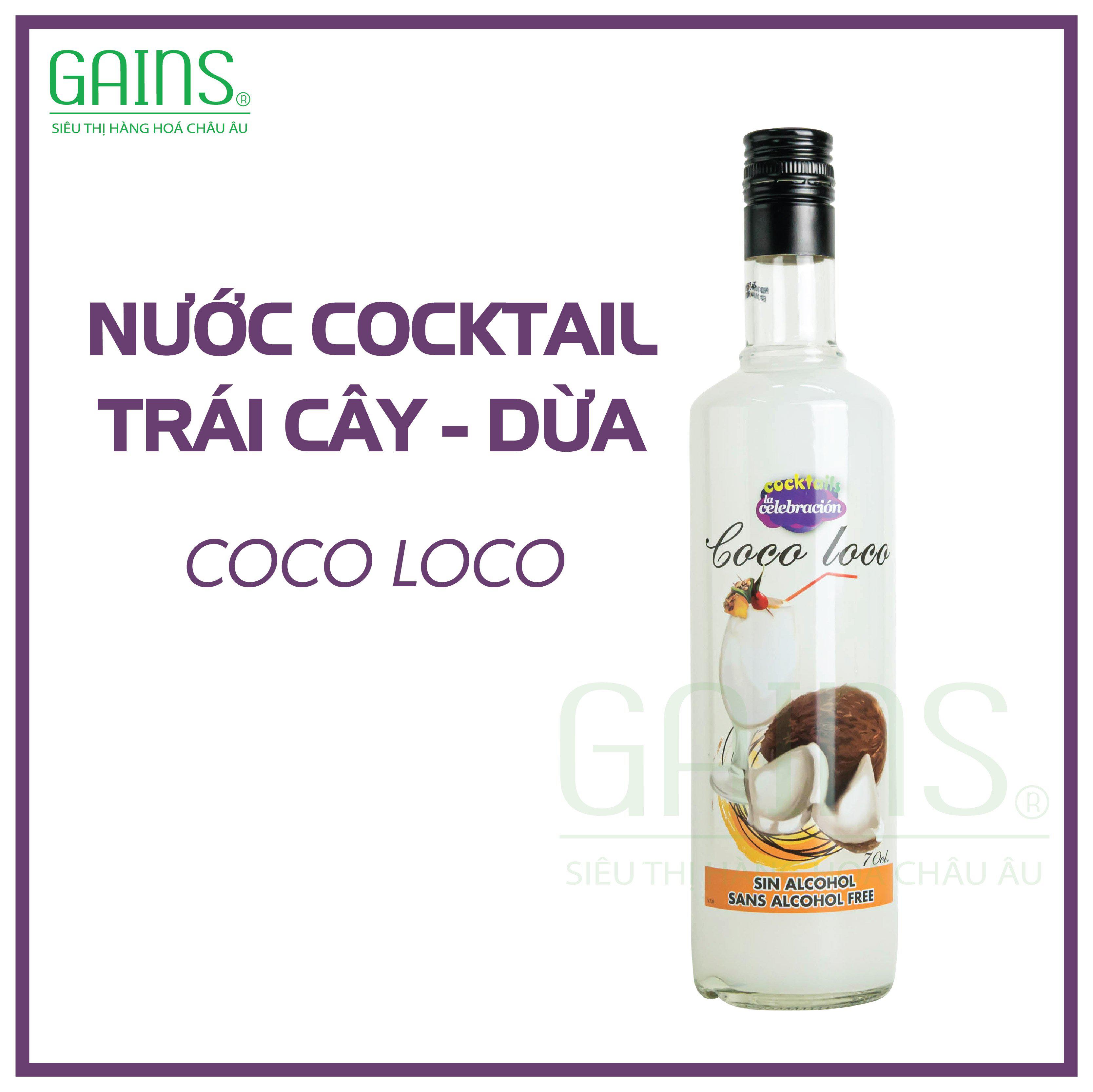 NƯỚC COCKTAIL TRÁI CÂY VỊ DỪA - COCO LOCO