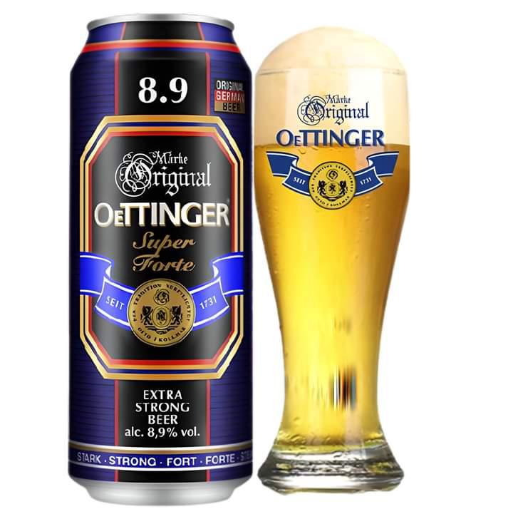 Bia cao độ Oettinger Super Forte 8.9%