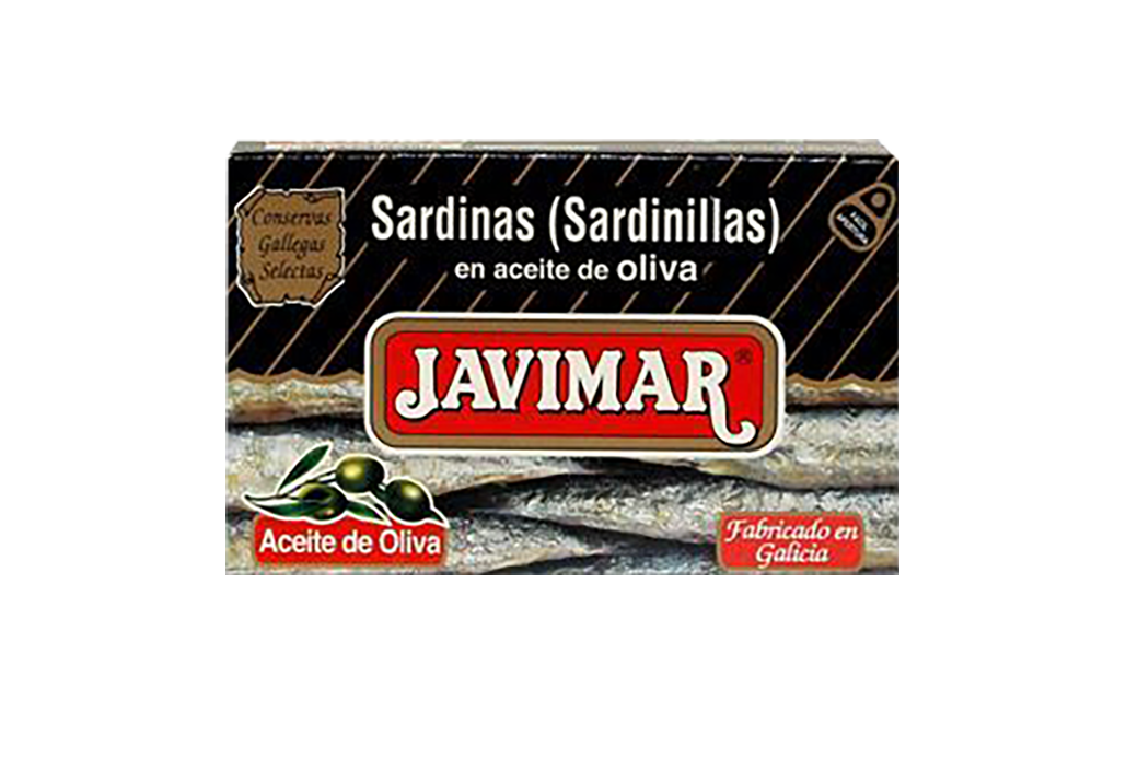 Cá mòi mini ngâm dầu olive 7/10 pcs 90g-JAVIMAR