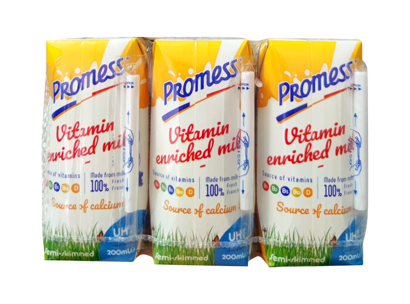 Sữa tươi Promess vitamin 3 hộp x 200ml