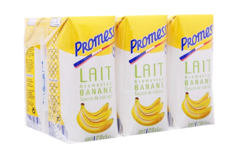 Sữa Tươi Promess Hương chuối 6 hộp x 200ml