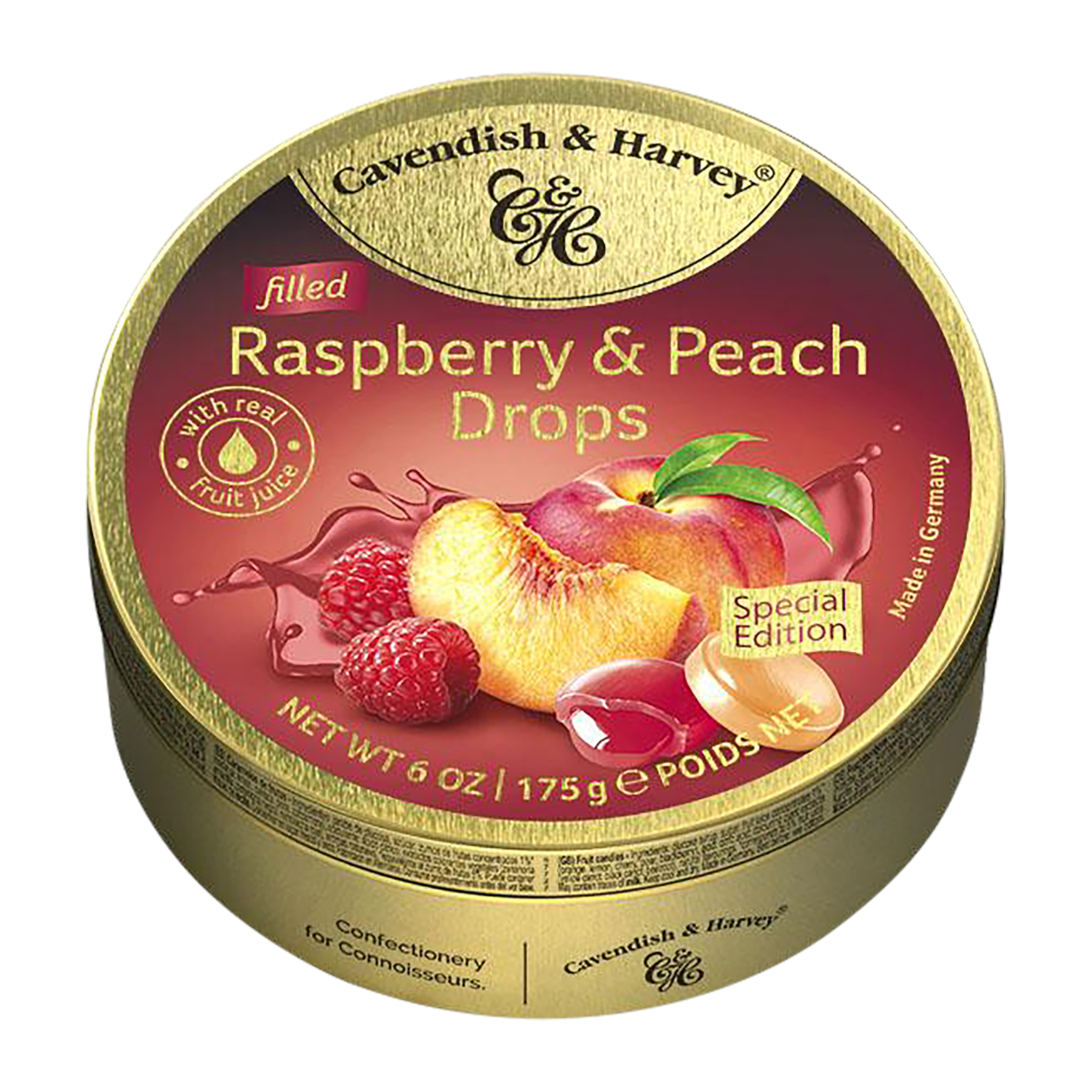 KẸO C&H RASPBERRY & PEACH 175G