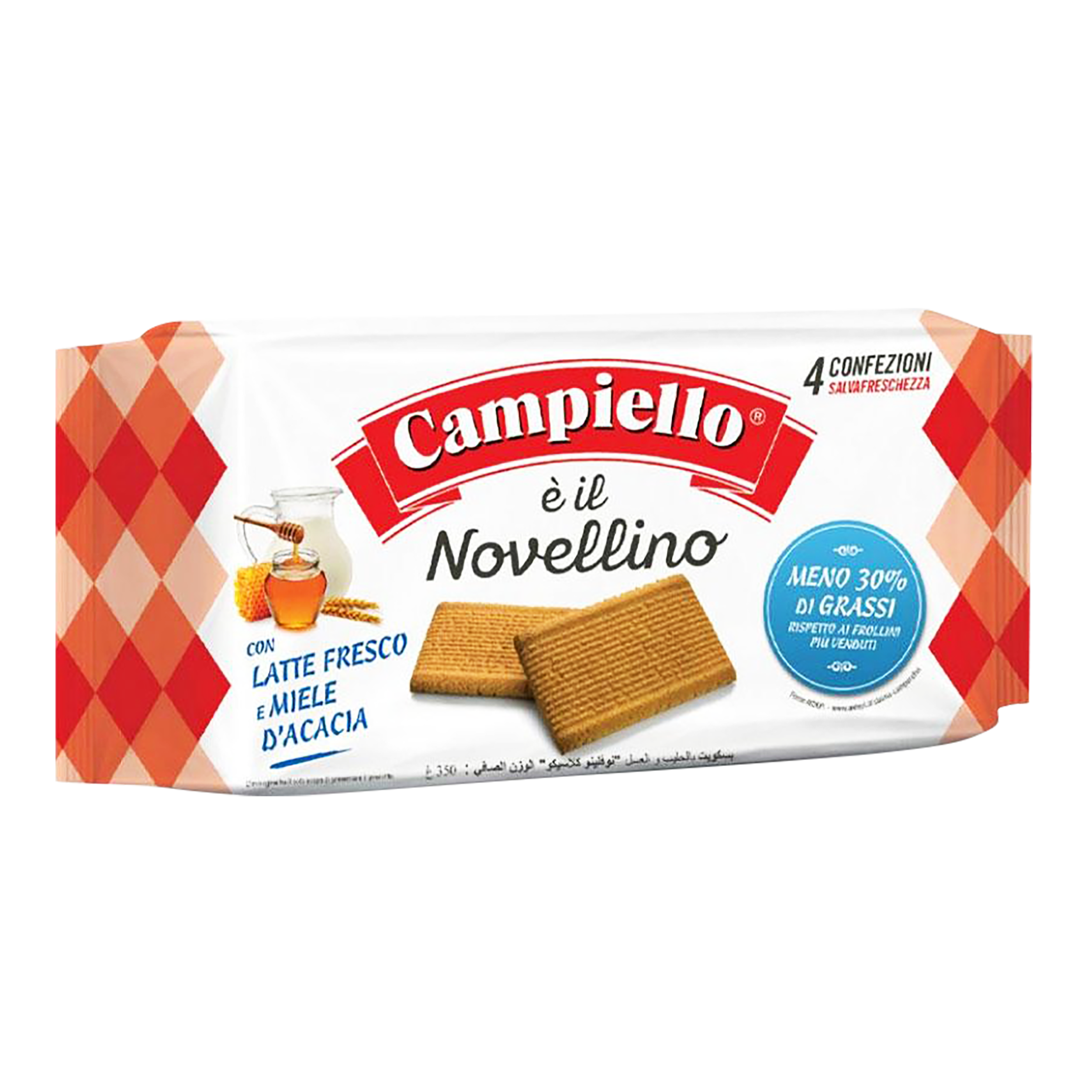Bánh quy sữa mật ong Novellino D’ACACIA hiệu Campiello – túi 350g