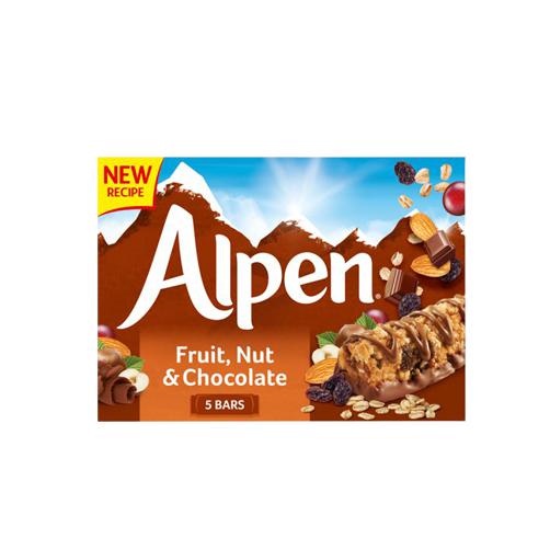 Ngũ cốc ăn sáng thanh chocolate ( 5x28g) Alpen