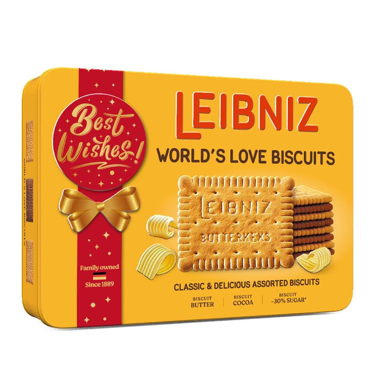 Hộp Bánh Leibniz World's Love Biscuits 600G 
