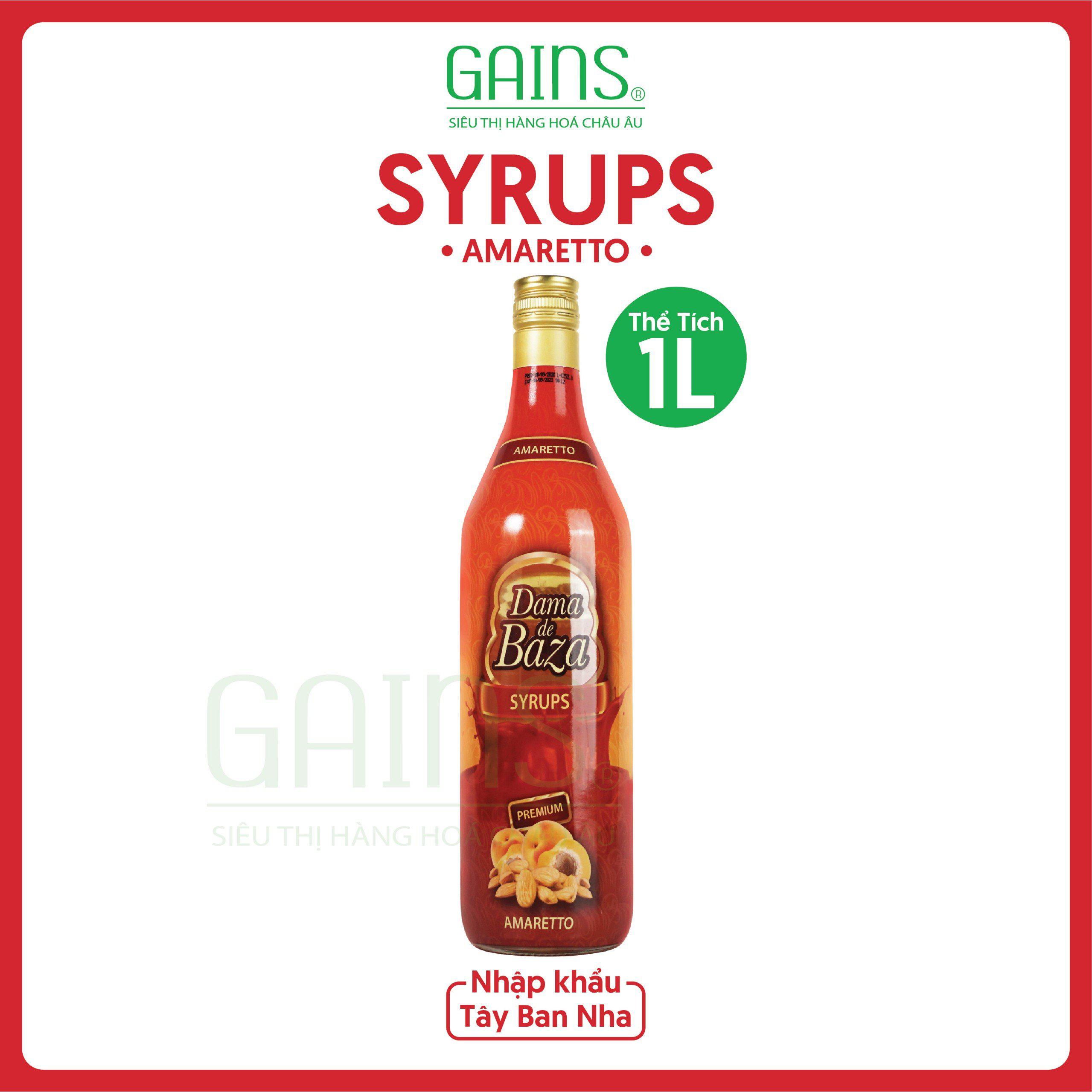 SYRUPS DAMA de BAZA 1 LÍT - HƯƠNG HẠNH NHÂN