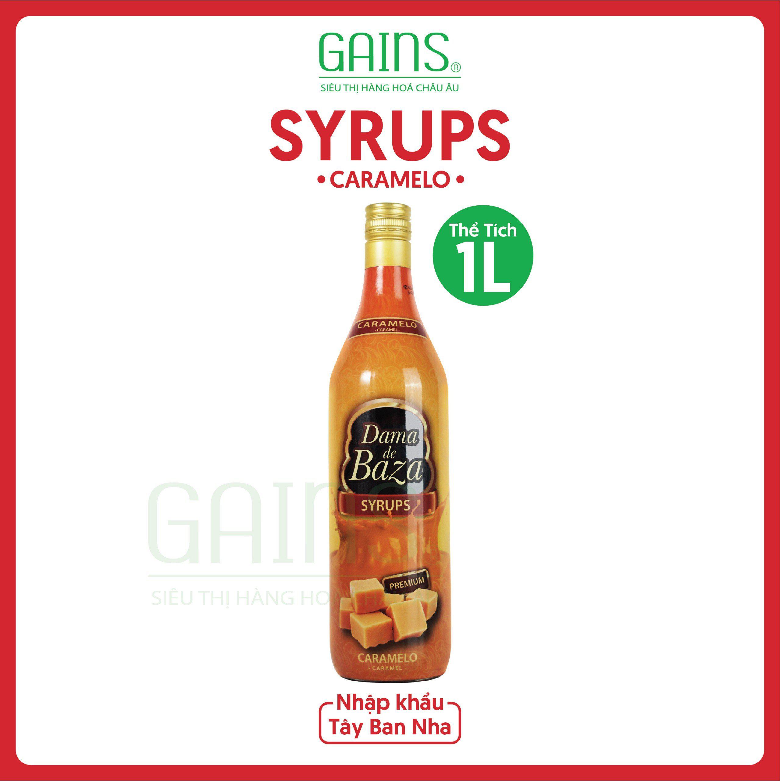 SYRUPS DAMA de BAZA 1 LÍT - HƯƠNG CARAMEL