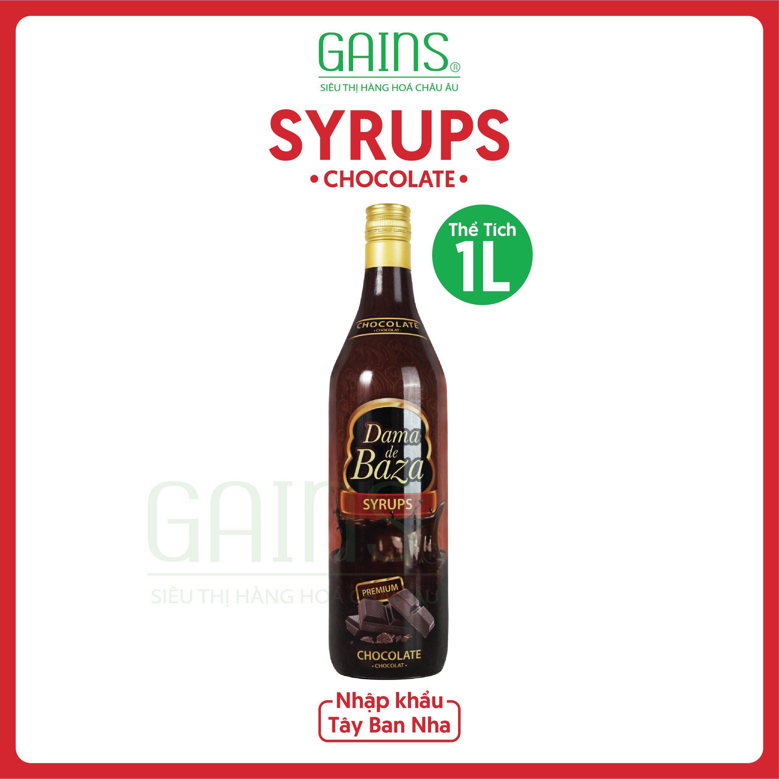 SYRUPS DAMA de BAZA 1 LÍT - HƯƠNG SOCOLA 