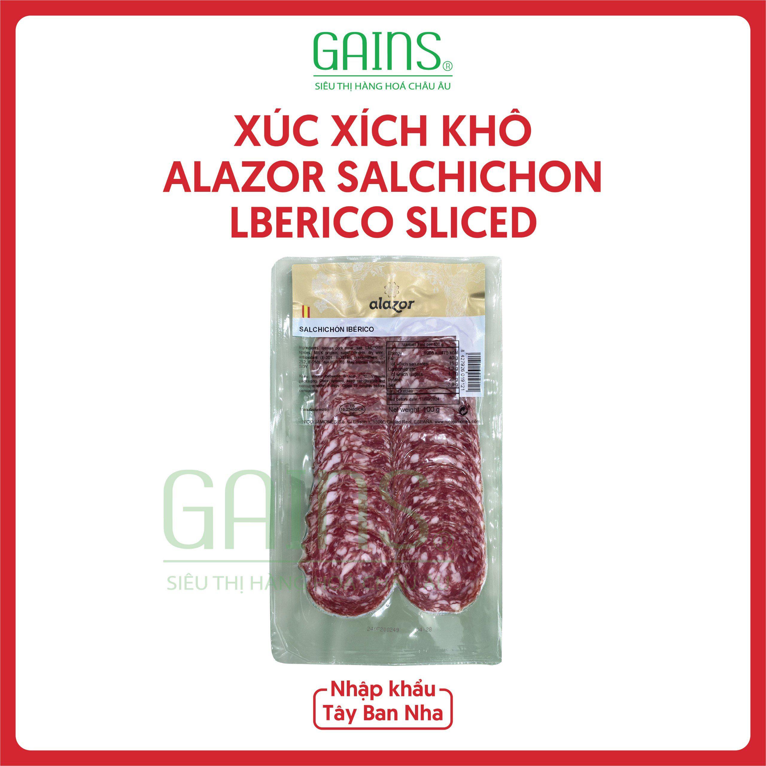 Xúc Xích Khô Salchichón Ibérico Alazor - 100g