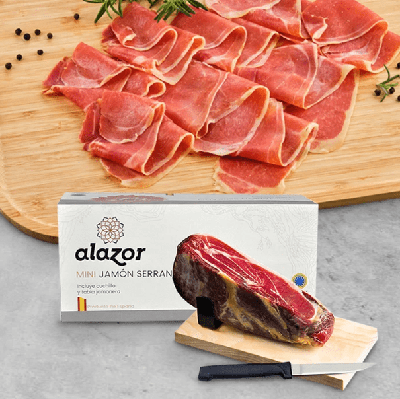 THỊT ĐÙI HEO MUỐI ALAZOR MINI JAMON SERRANO - 1kg