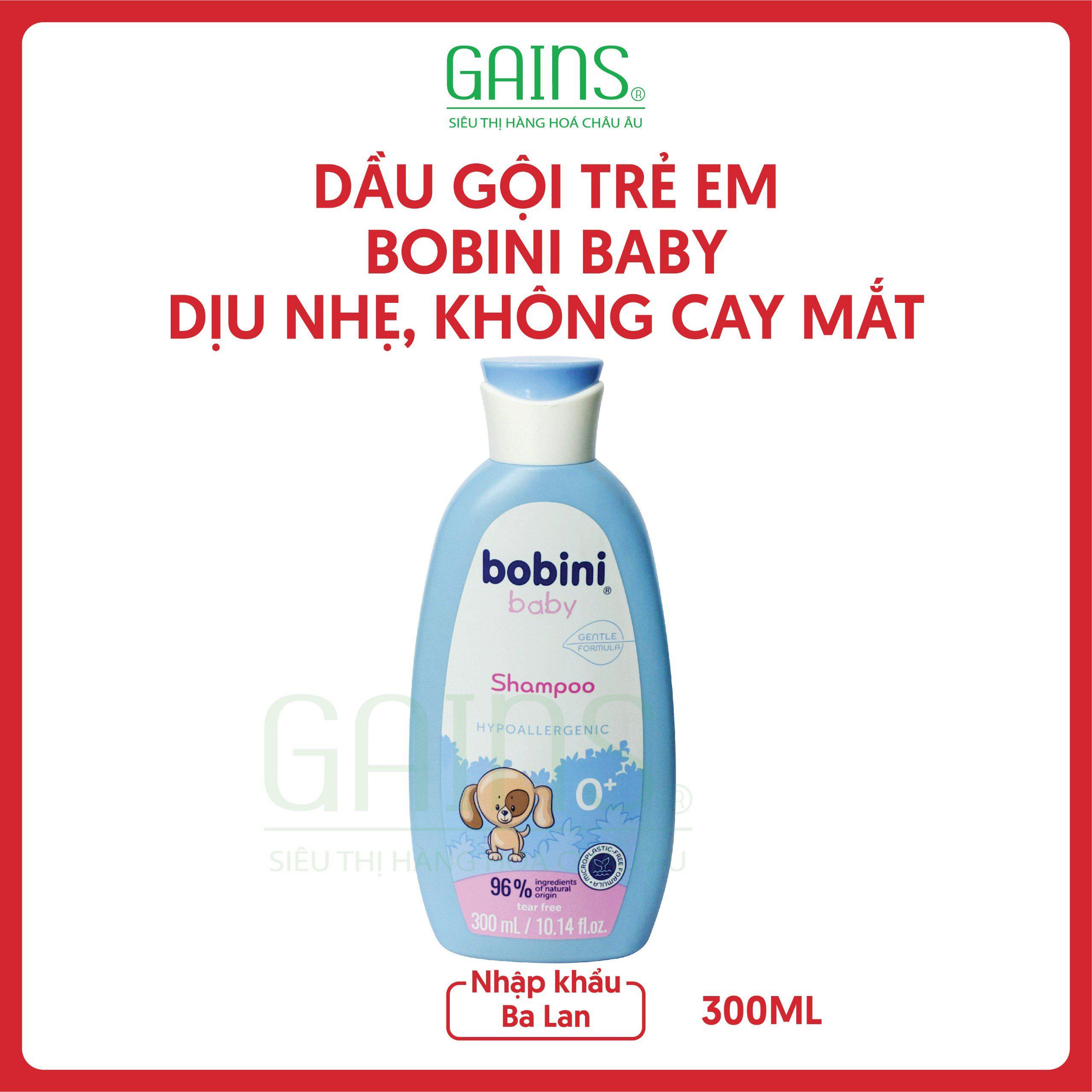 Dầu Gội Trẻ Sơ Sinh BOBINI Baby Dịu Nhẹ Không Cay Mắt - 300ml