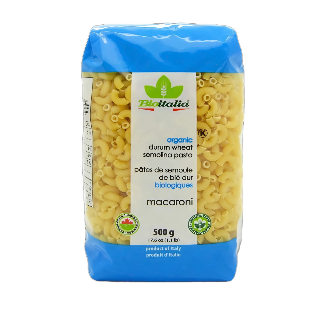 Nui Macaroni Hữu Cơ Bioitalia - 500g