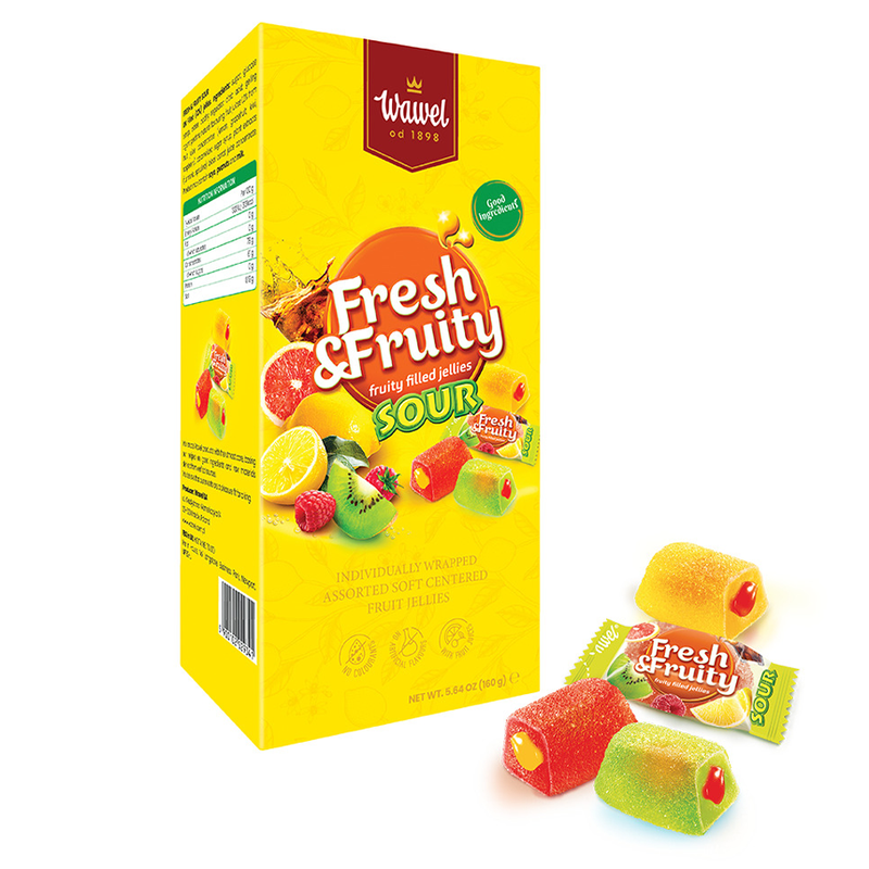 Kẹo Trái Cây Dẻo Nhân Thạch Trái Cây Vị Chua Fresh & Fruity - 160g