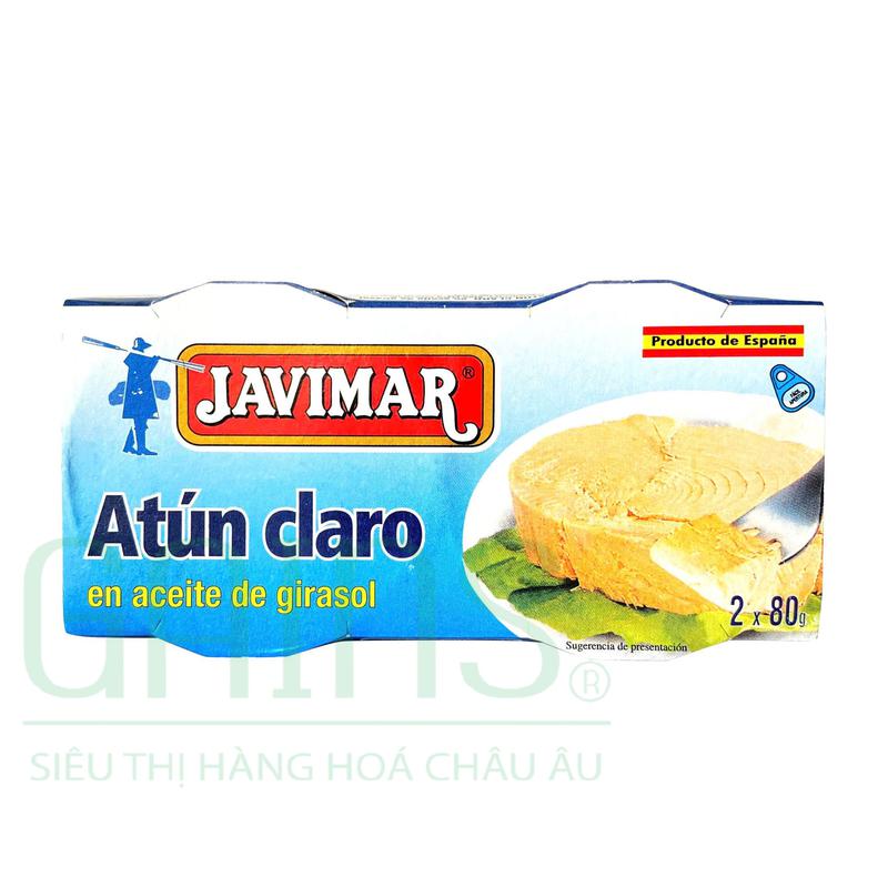 Cá Ngừ Vây Vàng Ngâm Dầu Hướng Dương Javimar - 160G