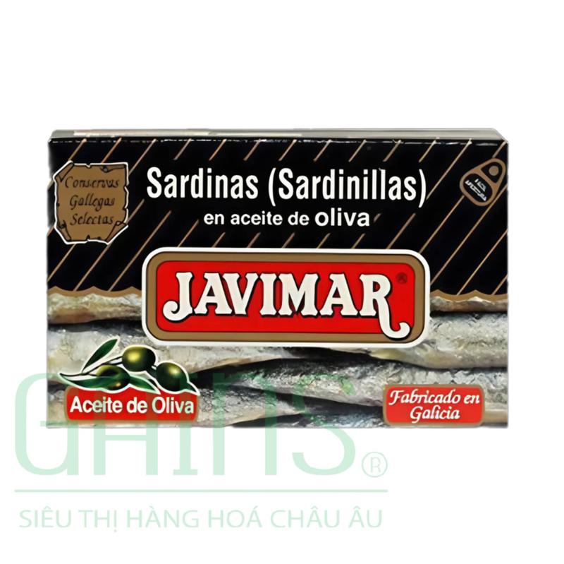 Cá mòi mini ngâm dầu olive 7/10 pcs 90g-JAVIMAR