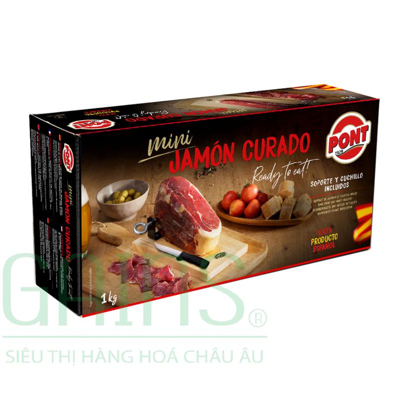 [Tặng Giá đỡ & Dao] Set Mini Jámon Curado - 1kg