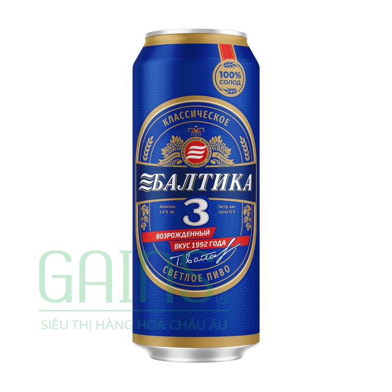 Bia Nhẹ Baltika N3 Classic - 450ml