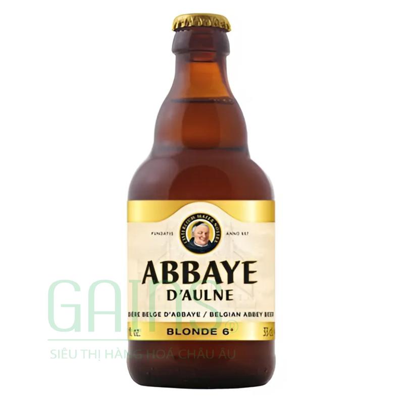 Bia Bỉ Abbaye d’Aulne Blonde 6% chai 330ml