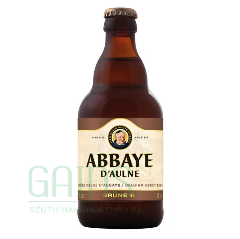 Bia Bỉ Abbaye d’Aulne Brune 6% chai 330ml