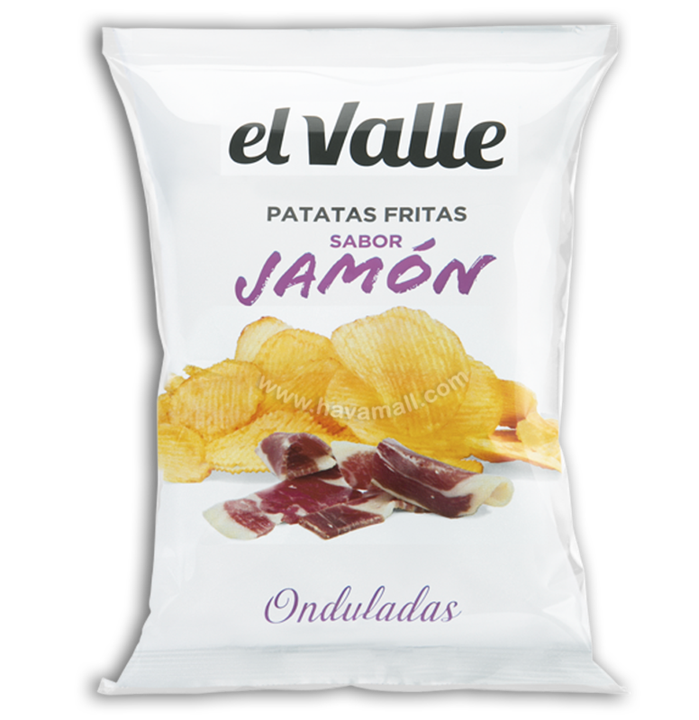 Snack Khoai Tây El Valle Sabor Jamón Onduladas 45g