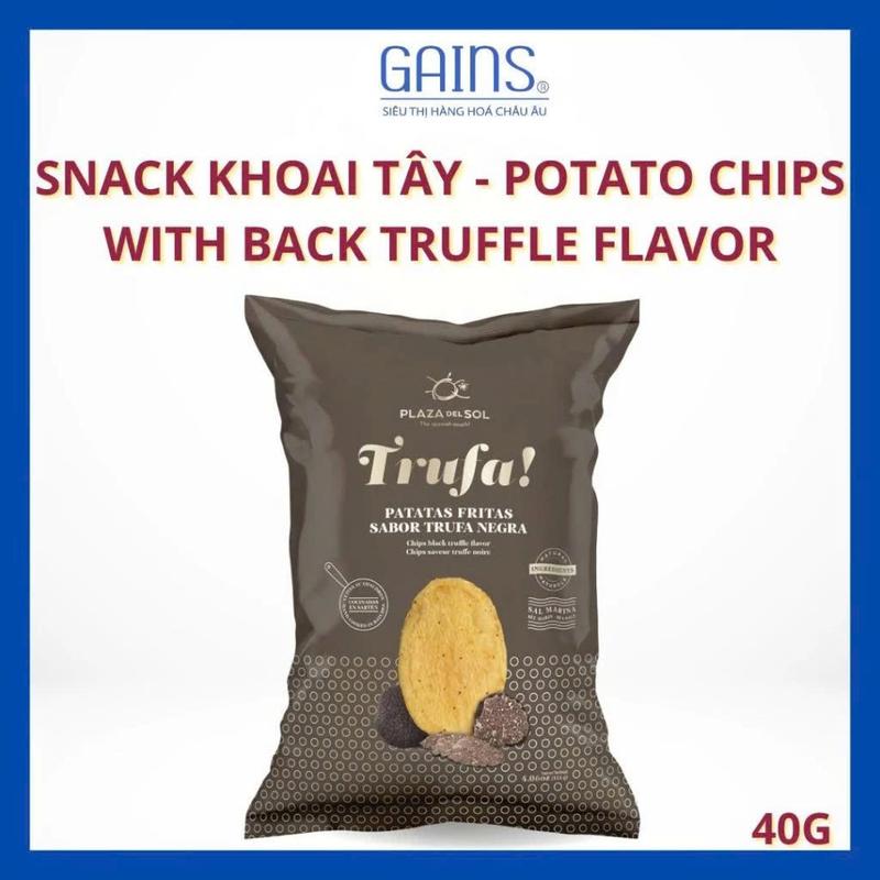Snack khoai tây - Plaza del Sol - Potato Chips with Black Truffle Flavor