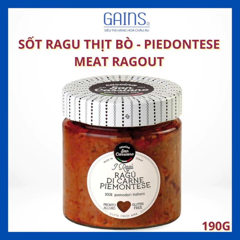 Sốt Ragu Thịt Bò Cascina San Cassiano 190g – Piedmontese Meat Ragout 