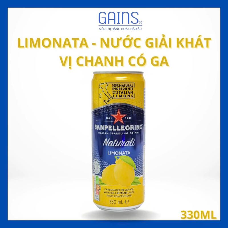 Nước Chanh Có Ga Sanpellegrino Ý 