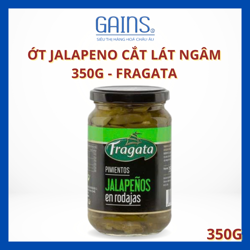 Ớt Jalapeno cắt lát ngâm 350g - Fragata