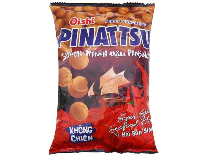 Snack Oishi nhân đậu phộng vị hải sản siêu cay