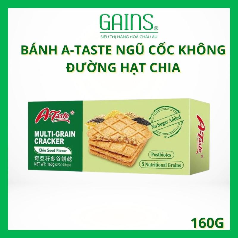 Bánh Quy Giòn A-Taste Nhiều Hạt – Hạt Chia 160g |