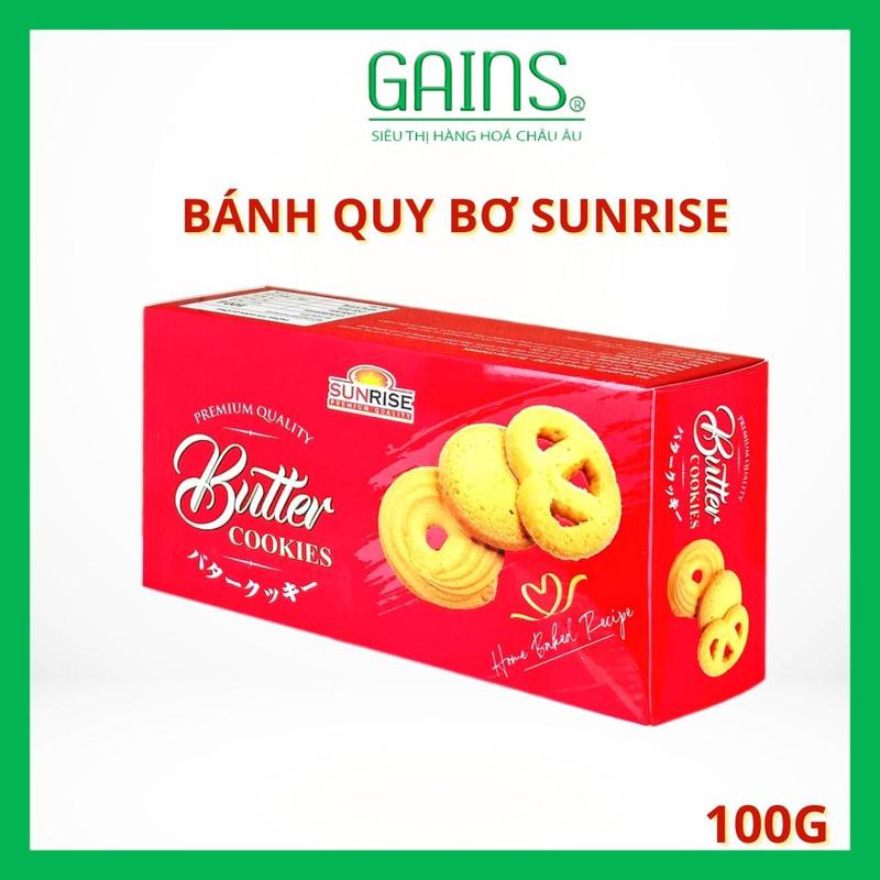 Bánh Quy Bơ Sunrise Hộp Đỏ 100g