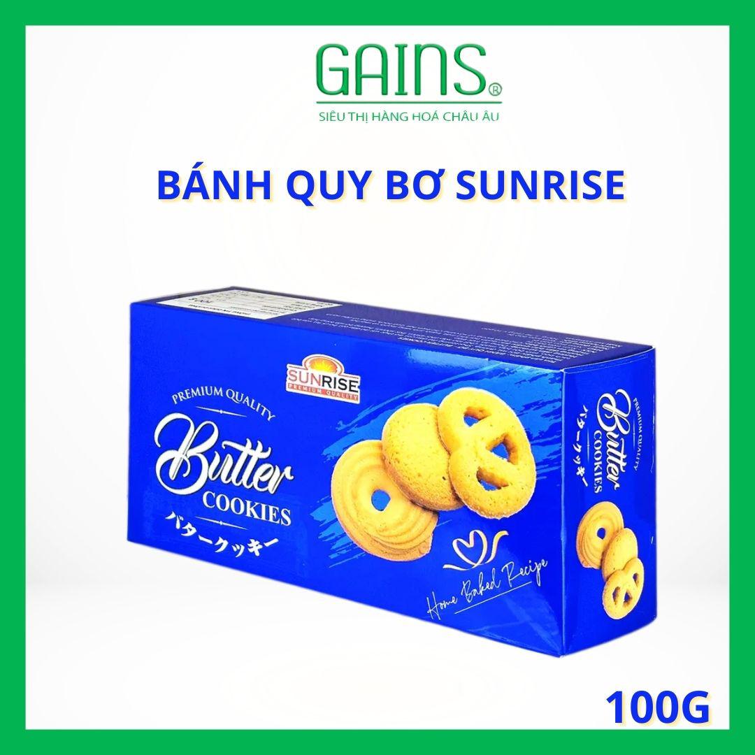 Bánh Quy Bơ Sunrise Hộp Xanh 100g 