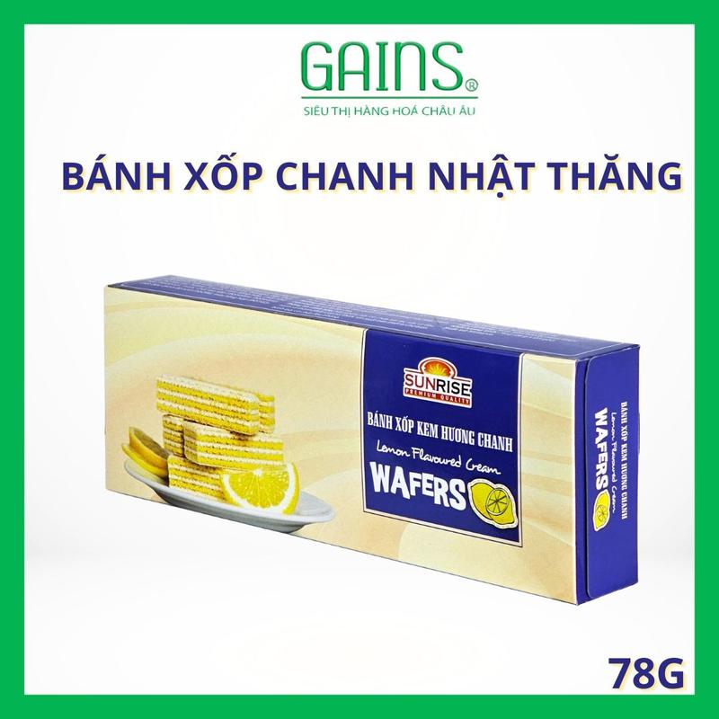 Bánh Xốp Chanh Hộp 78g(hop xanh) – Giòn Nhẹ Thanh Mát, Thơm Dịu Vị Chanh